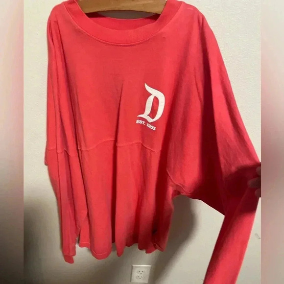 Disney Parks Disneyland Resort Puff Print Spirit Jersey Size‎ Medium Coral - Picture 3 of 5